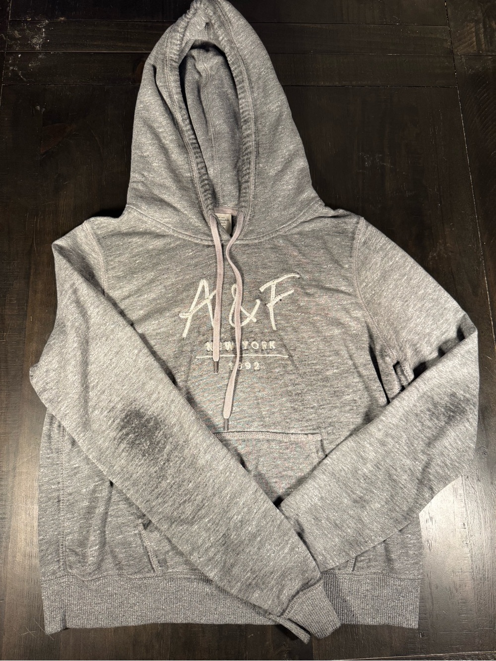 Abercrombie and Fitch grey hoodie size L